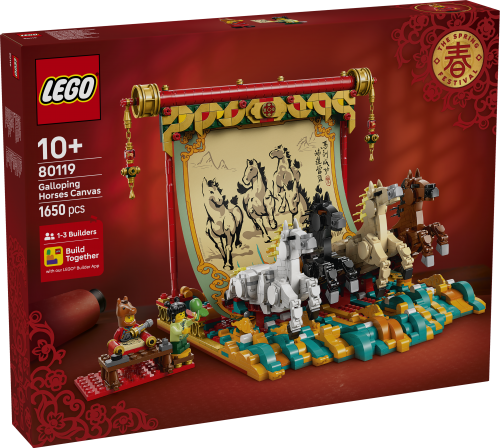 LEGO Kanvas med galopperande hästar 80119