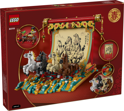 LEGO Kanvas med galopperande hästar 80119