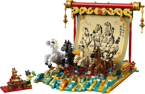 LEGO Kanvas med galopperande hästar 80119