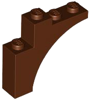 LEGO Brick With Bow 1x4x3 Rödbrun B0642-6554333