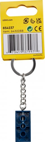 LEGO Nyckelring 2x4 Mörkblå 854237