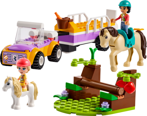 LEGO Friends 4+ Häst och ponnysläp 42634