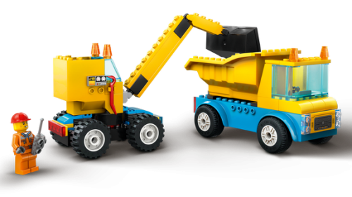 LEGO City 4+ Byggfordon och kran med rivningskula 60391