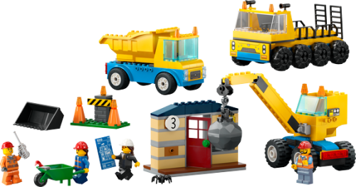 LEGO City 4+ Byggfordon och kran med rivningskula 60391