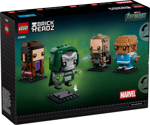 LEGO BrickHeadZ Avengers: Doomsday hjältar och skurkar 40880
