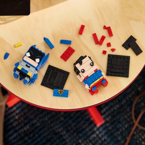 LEGO BrickHeadZ Golden Age Superman och Batman figurer 40859
