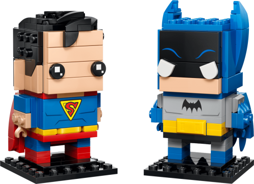 LEGO BrickHeadZ Golden Age Superman och Batman figurer 40859