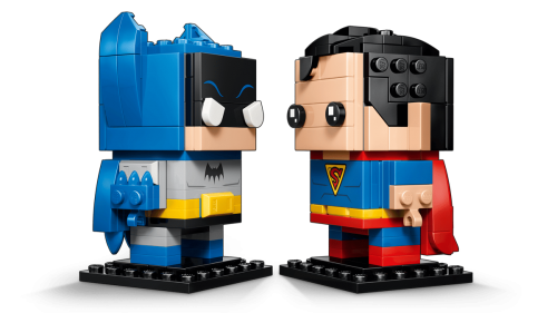 LEGO BrickHeadZ Golden Age Superman och Batman figurer 40859