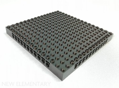LEGO BRICK 4/3, 16X16 W/ 4.85 HOLE svart 6302092-R9009