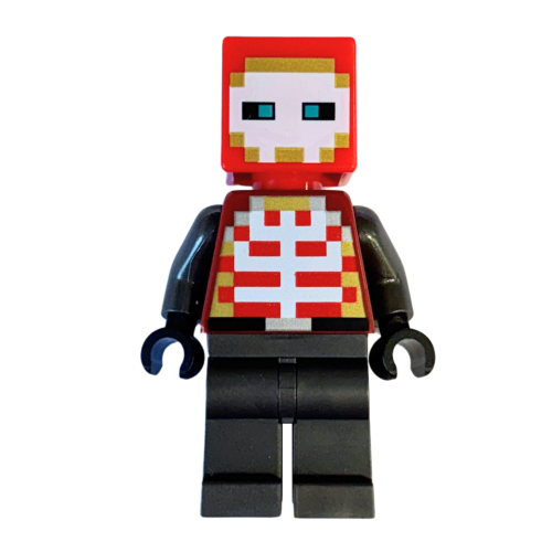 LEGO Minecraft Skelett med Netheriterustning TEMP-MIN003