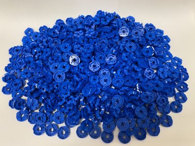 LEGO EBRIX Bundle 500 Pcs Round Plate 2×2 blå 403223-R1019