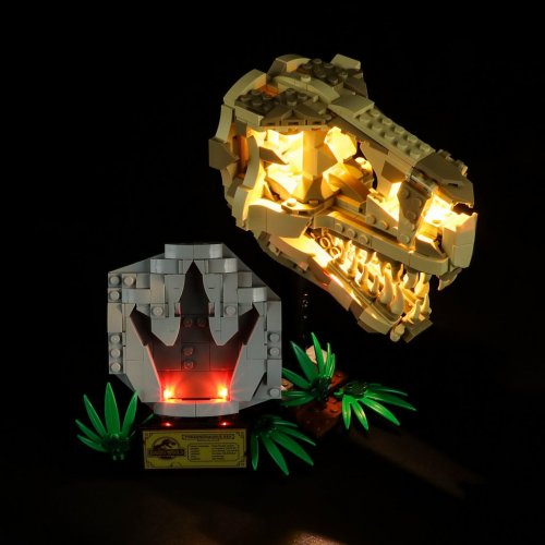 Belysning till Jurassic World Dinosauriefossiler: T. rex skalle 76964 LGK628