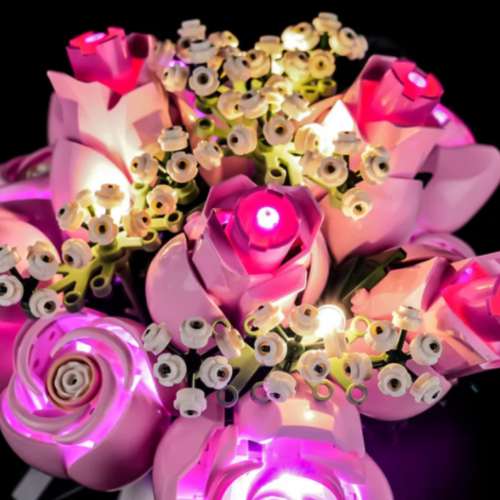 Belysning till Botanicals Bukett med rosa blommor 10374 LGK807