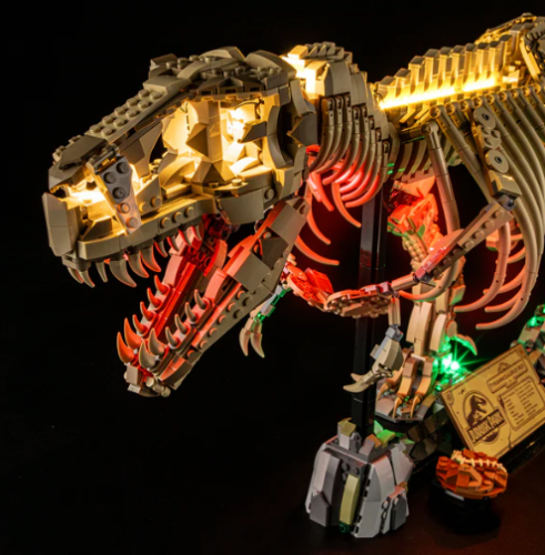 Belysning till Jurassic World Dinosauriefossiler Tyrannosaurus rex 76968 LGK736